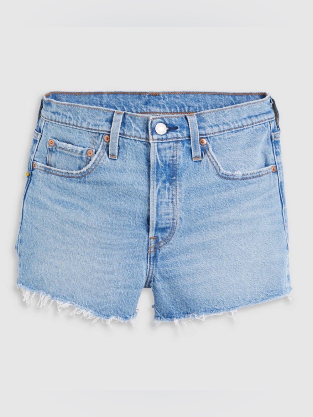 Levi's Light Blue 501 Cutoff Denim Shorts